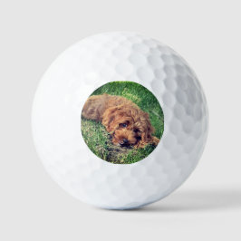 Gouden Doodle Met Tekst Golfballen