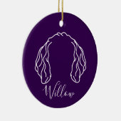 Gouden Doodle Ornament (Pootafdrukken) (Rechts)