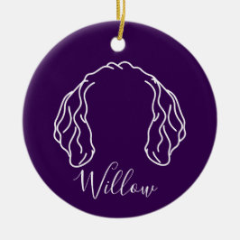 Gouden Doodle Ornament (Pootafdrukken)