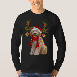 Gouden Doodle Prachtige Rendier Kerstboom Lig T-shirt