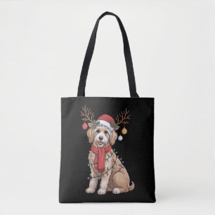 Gouden Doodle Prachtige Rendier Kerstboom  Tote Bag