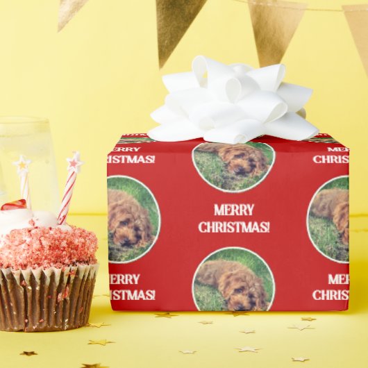 Gouden Doodle Rode Inpakpapier (Verjaardagsfeest)