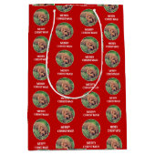 Gouden Doodle Rood Medium Cadeauzakje (Voorkant)