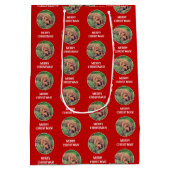 Gouden Doodle Rood Medium Cadeauzakje (Achterkant)