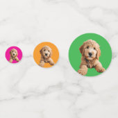 Gouden Doodle Tafelconfetti Confetti (Achterkanten)