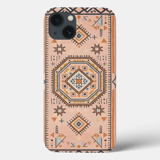 Gouden Doolhof – Moderne Marokkaanse Geometrie Case-Mate iPhone Case (Achterkant)