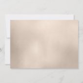 Gouden doop doop Baby Rozen tuin foto Bedankkaart (Achterkant)