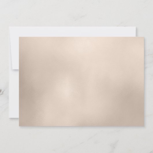 Gouden doop doop Baby Rozen tuin foto Bedankkaart (Achterkant)