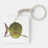 Gouden Dorado Vishoofd Sleutelhanger (Achterkant)