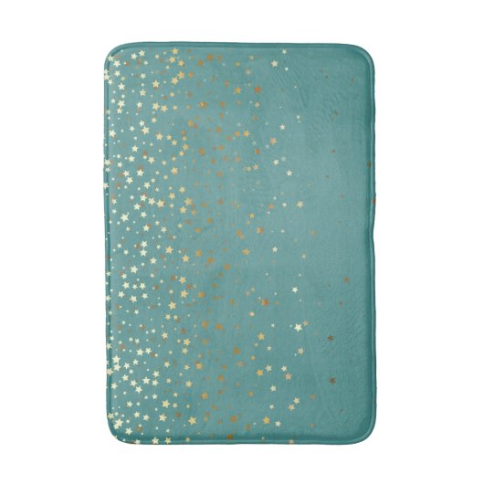 Gouden douche van sterren badmat (Voorkant Verticaal)