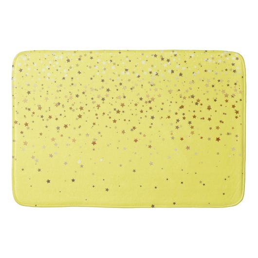 Gouden douche van sterren badmat (Voorkant)