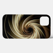 Gouden Draaikolk Over Zwart Case-Mate iPhone Case (Achterkant (horizontaal))