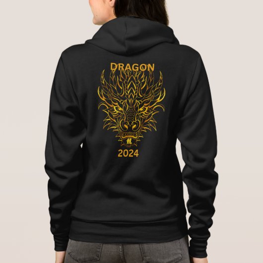 Gouden Draak 2024 Hoodie (Achterkant)