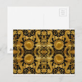gouden draak briefkaart (Voorkant / Achterkant)