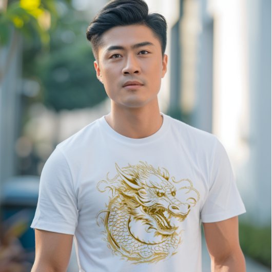 Gouden Draak Chinese Draak T-shirt