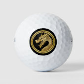 Gouden draak golfballen (Voorkant)