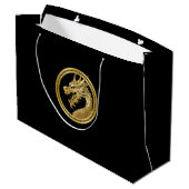 Gouden Draak Groot Cadeauzakje (Achterkant Gekanteld)