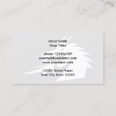 Gouden draak hoofd visitekaartje sjabloon (Achterkant)