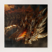 Gouden Draak Legpuzzel (Horizontaal)