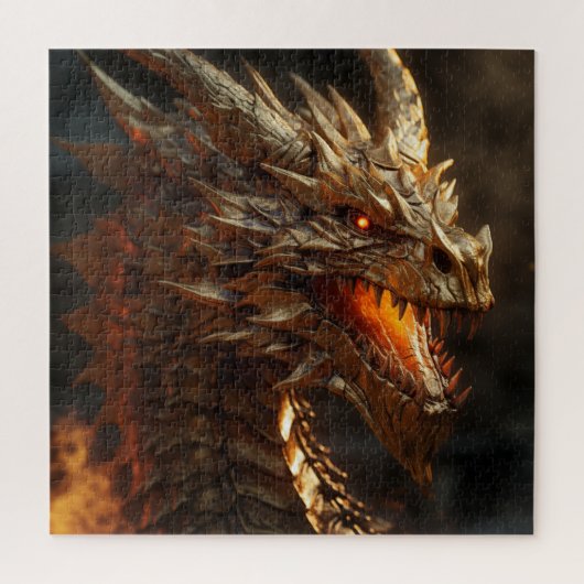 Gouden Draak Legpuzzel (Verticaal)