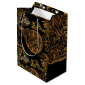 Gouden Draak Medium Cadeauzakje (Achterkant Gekanteld)