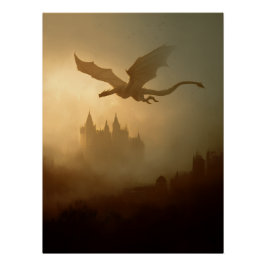 Gouden Draak Nevelkasteel Perfect Poster