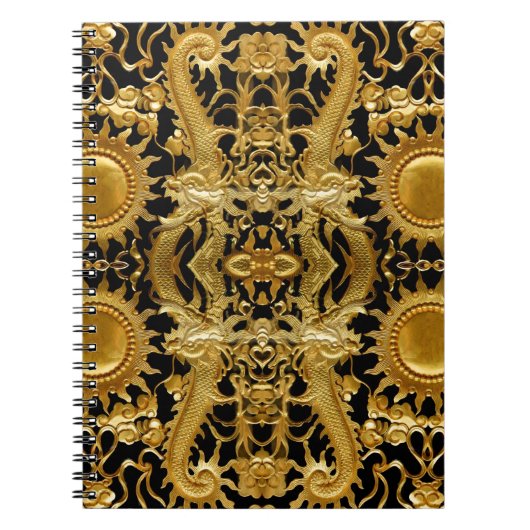 gouden draak notitieboek (Voorkant)
