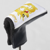Gouden Draak Ontwerp Golfheadcover (3/4 voorkant)