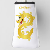 Gouden Draak Ontwerp Golfheadcover (Draai 90)