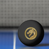Gouden draak pingpongbal (Net)