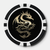 Gouden Draak Pokerchip (Voorkant)