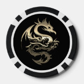 Gouden Draak Pokerchip (Achterkant)