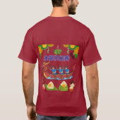 Gouden draak regatta maroon t-shirt (Achterkant)