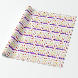 Gouden Draak Rijzend Cadeaupapier