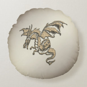 gouden draak rond kussen
