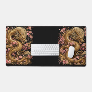 Gouden Draak & Sakura Bloesem Esthetiek Gaming D Bureaumat