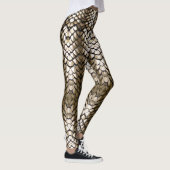 Gouden draak schalen leggings (Rechts)