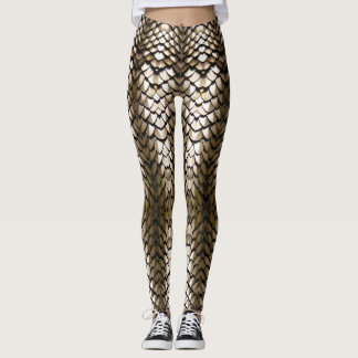 Gouden draak schalen leggings