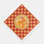 Gouden Draak  Servet (Hoek)