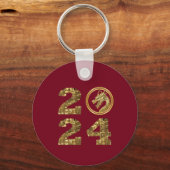 Gouden draak sleutelhanger (Achterkant)