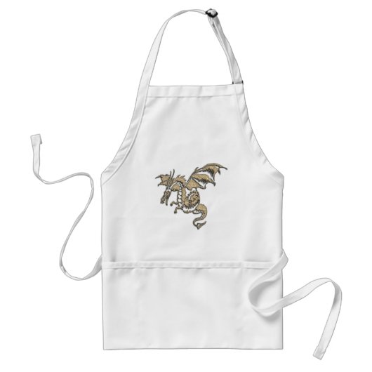 Gouden Draak Standaard Schort (Voorkant)