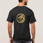 Gouden draak t-shirt (Achterkant)