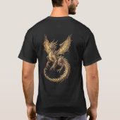 Gouden Draak T-shirt (Achterkant)