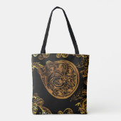 Gouden Draak Tote Bag (Achterkant)