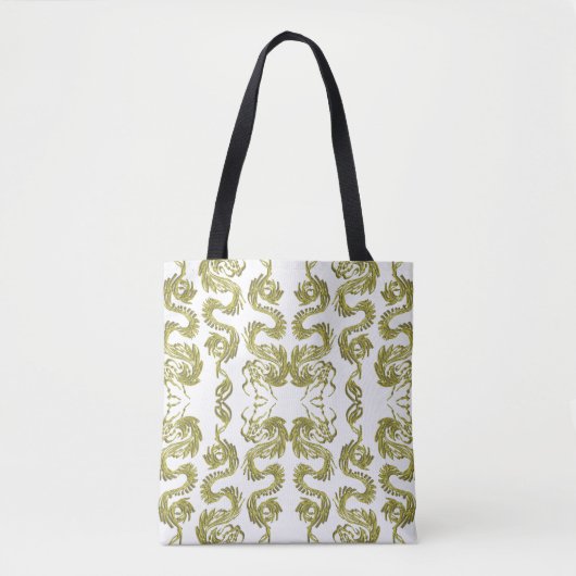 gouden draak tote bag (Voorkant)