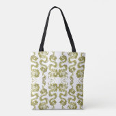 gouden draak tote bag (Achterkant)