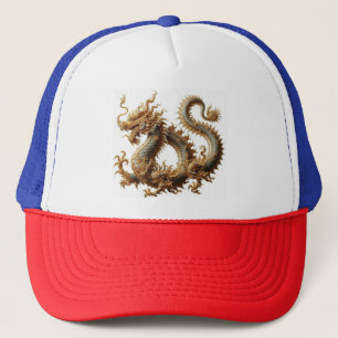 Gouden draak Trucker Hoed Pet