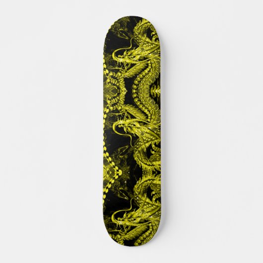 Gouden Dragon Element Custom Pro Park Board Skateboard (Voorkant)