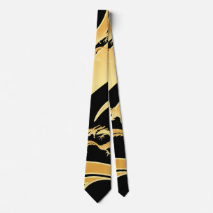 Gouden Dragon en zwarte Stropdas