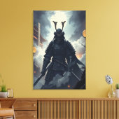 Gouden Draken Bewaker Canvas Afdruk (Insitu (Woonkamer))